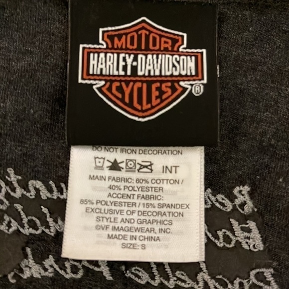Harley-davidson V-neck women’s short sleeve t-shirt, size S - Picture 8 of 8
